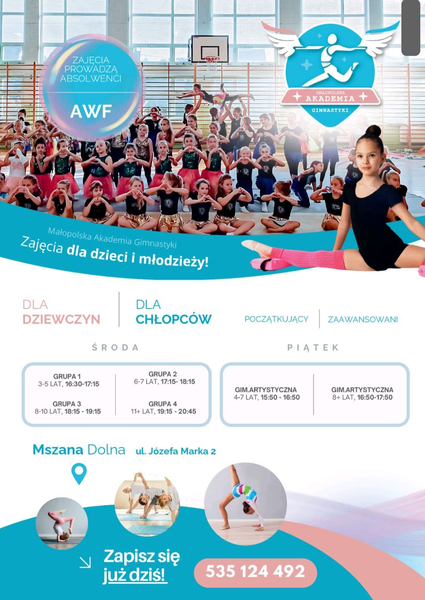 Zdjęcie na okładce dla Małopolska Akademia Gimnastyki